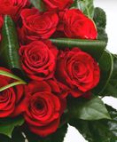 Kytica červených ruží detail