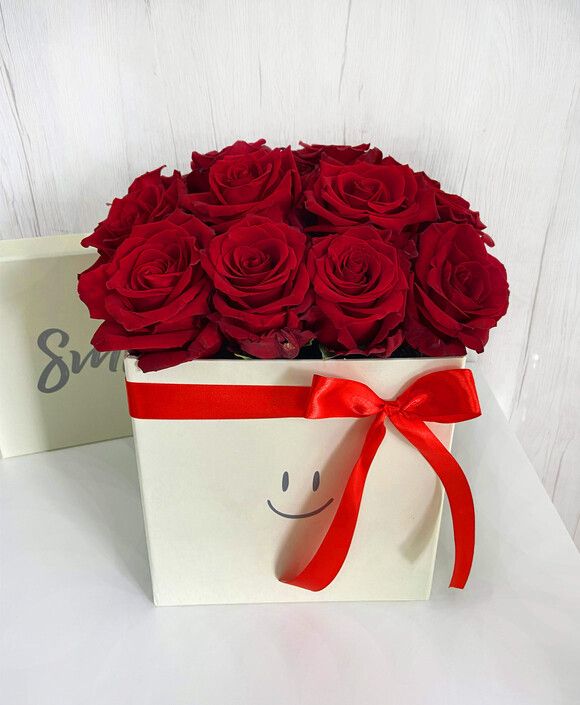 Flower kocka červených ruží